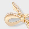 Pearl Bow Pin - A New Day™ Gold/Pearl - 3 of 3