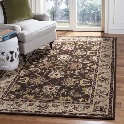 Heritage Brown and Beige Hand-Tufted Wool Area Rug