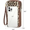 BEAFUP Wallet for Women,Clutch RFID Blocking with Wristlet and Grip Hand Strap,Funny Leather Print Purse Large Capacity Credit Card Holder - 3 of 4