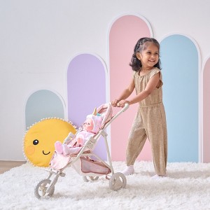 Olivia's Little World Confetti Doll Jogging Stroller for 15''-18'' Dolls, Foldable Design with Storage Basket - 1 of 4