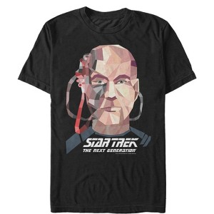 Men's Star Trek: The Next Generation Geometric Captain Jean Luc Picard Borg T-Shirt - 1 of 4