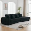 TiramisuBest Folding Convertible Sleeper Sofa Bed 2 in 1 3 Seat Lamb Velvet Gaming Couch Fold Out Floor Mattress Living Room Guest Room - 4 of 4