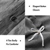 Sapphtopaz Duvet Set Bedding Set Twill Stone-Washed Softness Oversized Duvet Cover,3 Piece 1 Duvet Cover,2 Standard Shams - 4 of 4