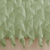 Sheer Voile Vertical Ruffle Window Kitchen Curtain by Sweet Home Collection® - 2 of 3