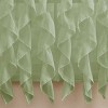 Sheer Voile Vertical Ruffle Window Kitchen Curtain by Sweet Home Collection® - image 2 of 3