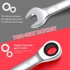 14-Piece Fixed Head Ratchet Wrench Set, Metric, 72-Tooth Mirror Polished Chrome Finish - 4 of 4