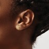 Black Bow Jewelry 11mm Textured Starfish Post Earrings in 14k Yellow Gold - 3 of 4