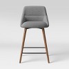 Timo Swivel Counter Height Barstool with Wood - Threshold™ - 3 of 4