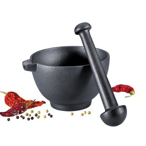 Zassenhaus "XL" Mortar & Pestle, cast iron, 3.75"H - 1 of 4