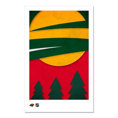 NHL Minnesota Wild Logo Art Poster Print