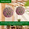 Acekool Set of Artificial Topiary Flower Balls, Rose Decorative Spheres for Indoor Outdoor Home Garden Wedding - 2 of 4