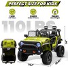 JOYRACER 24V 4WD 4-Wheeler Ride-On Truck Toys, 2-Seater Kids Electric Car w/ Remote, 7AH Battery, Spring Suspension, Bluetooth, Gift for Boys & Girls - 2 of 4