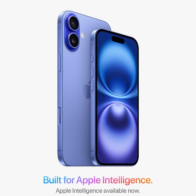 Built for Apple Intelligence.
Apple Intelligence available now.