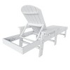 WestinTrends Dylan Adirondack Poly Reclining Chaise Lounge With Arms - 4 of 4