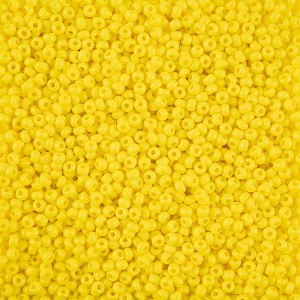 John Bead Czech Glass Seed Beads 8/0 Terra Intensive Yellow Matte, 500g - 1 of 1