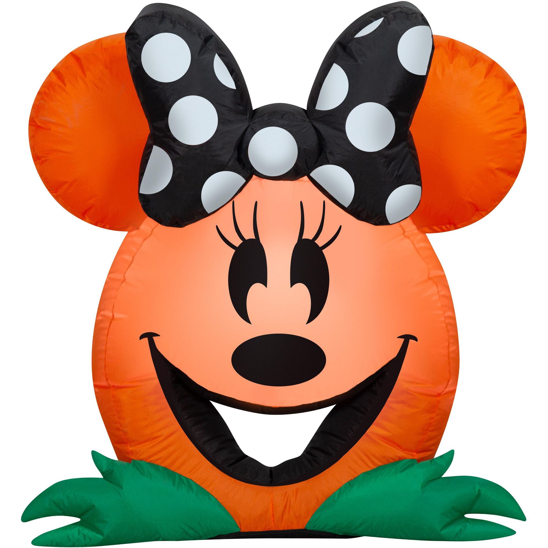 Gemmy Airblown Inflatable Cutie Minnie Mouse Disney, 3 ft Tall, Orange