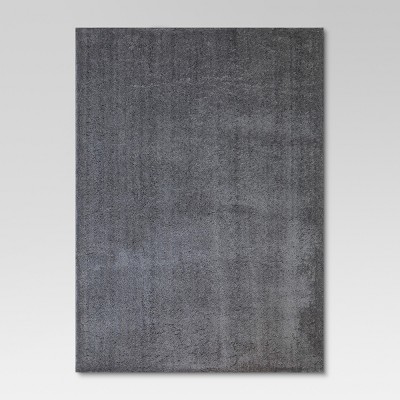 Photo 1 of 5'x7' Solid Tufted Micropoly Shag Area Rug Gray - Project 62