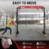 SILVEL 2 Ton Gantry Crane Red Black 5000LB Adjustable Height 8.53-12.47FT Portable Shop Lift Hoist with Manual Trolley - 2 of 4