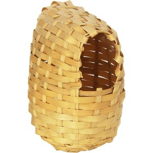 Prevue Pet Products BPV1155 Bamboo Covered Breeding Nest Hut for Birds, Large - 1 of 3