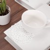 Unique Bargains Cotton Floral Pattern Party Vintage Lace Absorbent Coasters - 4 of 4