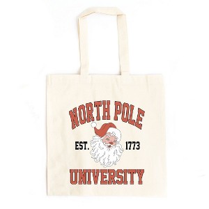 City Creek Prints North Pole University 1773 Canvas Tote Bag - 15x16 - Natural - 1 of 2