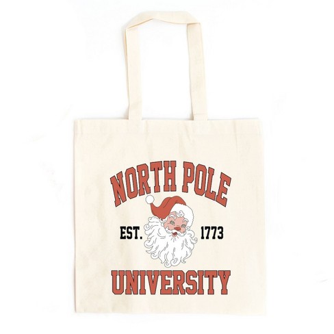 City Creek Prints North Pole University 1773 Canvas Tote Bag - 15x16 - Natural - image 1 of 2