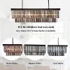 Siljoy Rectangle Crystal Chandelier, Pendant Light with Adjustable 59" Wire, K9 Crystals, Modern Ceiling Light Fixture - 4 of 4