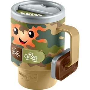 Fisher-Price Laugh & Learn Wake up & Learn Coffee Camo Mug Baby & Toddler Toy - 1 of 4