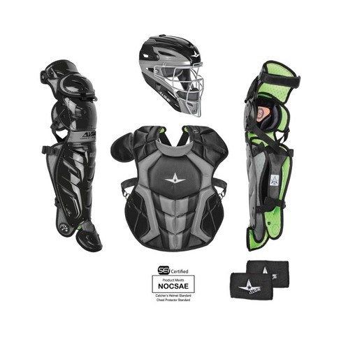 Masque De Catcher All-Star Youth TG3Y – Noir – Taille 4,25 – Neuf – Protection Gorge Incluse