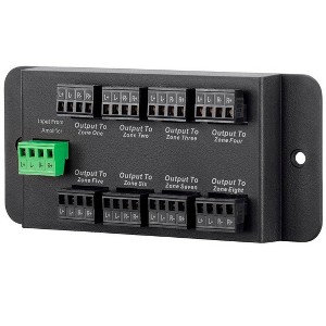 Monoprice 8 Zone Single Input Speaker Distribution Hub, Connect Up to 8 Pairs of Speakers to A Single Amplifier or Receiver - 1 of 4