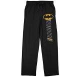 Batman Logo Men's Black Sleep Pajama Pants