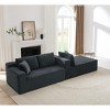 VASIP L-Shaped Left Lounge Chair Cloud Sectional Modular Sofa with Deep Seat,  for Living Room, Apartment, Bedroom No Assembly Required,Black - 2 of 4