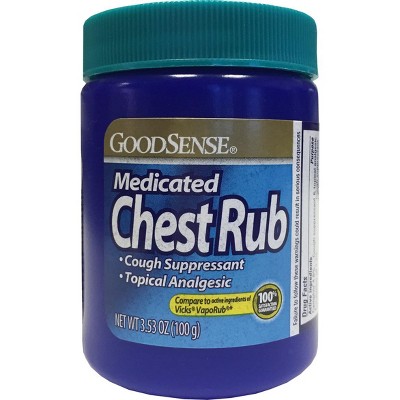 Good Sense Medicated Chest Vapor Rub 4 Oz