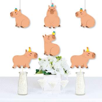 Big Dot of Happiness Capy Birthday - Decorations DIY Capybara Party Essentials - Set of 20