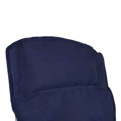 Navy Collapsible Outdoor Chair with Cushions and X-Base