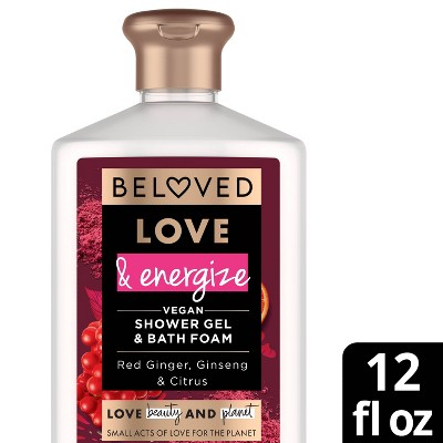 Beloved Love & Energize Vegan Shower Gel & Bath Foam - Red Ginger, Ginseng  Herb & Citrus - 12 Fl Oz : Target