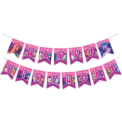 Treasures Gifted My Little Pony Birthday Banner - My Little Pony Party Supplies