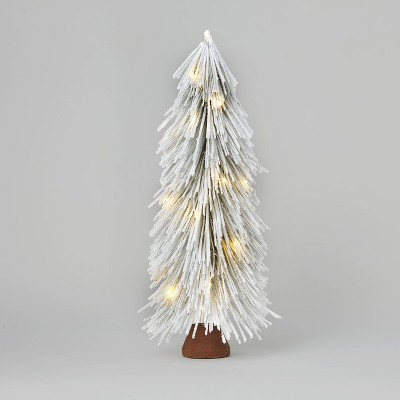 Costway 7ft White Iridescent Tinsel Artificial Christmas Tree with 1156 Branch Tips