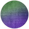 Green Purple And Charcoal Ombre Washable Indoor Outdoor Area Rug - 4 of 4