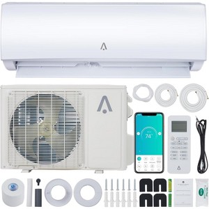 18000 BTU Mini Split Air Conditioner and Heater with 21 SEER2 Energy Efficiency, WiFi Control, Installation Kit for up to 1000 Sq. Ft. - 1 of 4