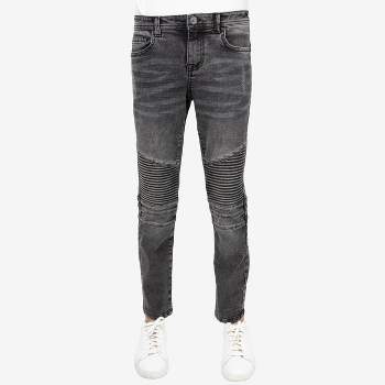 Cultura Boy\'s Saddle Stitch Target In Stretch : Jet Size Jeans Black 8