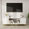 Dexmalle Heavy Duty Wood 70 Inch TV Stand with Open Shelves - 2 of 4