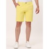 Lars Amadeus Men's Shorts Summer Solid Color Flat Front Walk Chino Shorts - 2 of 4
