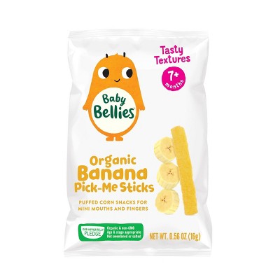 Little Bellies Organic Banana Pick-Me Sticks Baby Snacks - 0.56oz