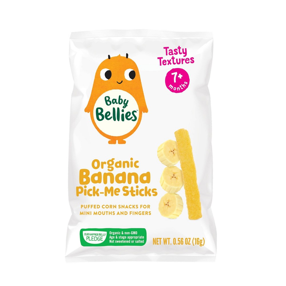 Little Bellies Organic Banana Pick-Me Sticks Baby Snacks - 0.56oz