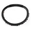 Crucible Men's Red Tiger Eye and Onyx Stone Bead Leather Bracelet - 8.25" + 0.5" Ext - 2 of 4