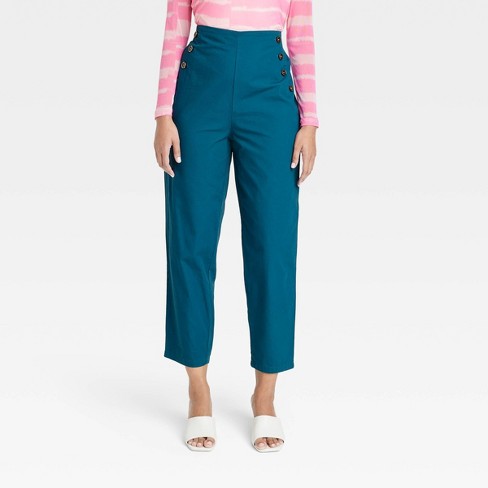 Black History Month Women's House Of Aama High Waisted Pants - Blue : Target