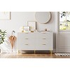 Modern 6-Drawer Dresser - Gold Handles & Large Storage for Bedroom & Living Room - 3 of 4
