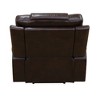 MAYEERTY Power Recliner Chair, Electric Leather Reclining Chair with USB Charging, Adjustable Backrest for Living Room, Brown - 4 of 4