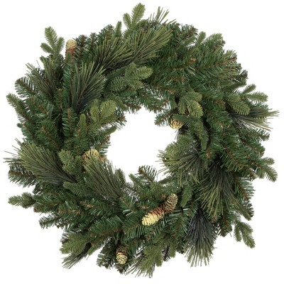 Vickerman Emerald Mixed Fir Artificial Wreath